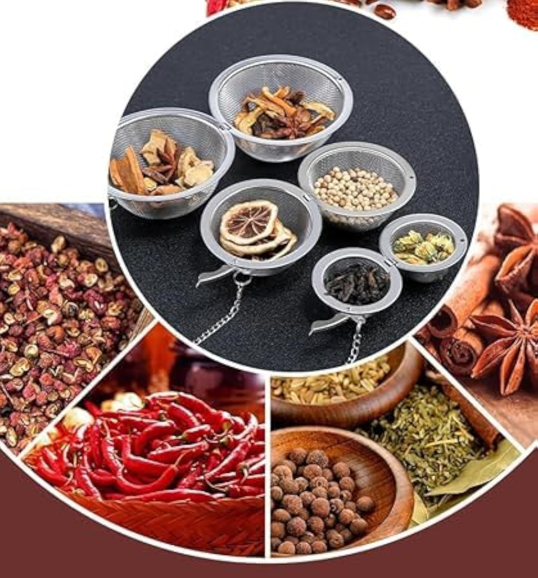 Small Stainless Steel Tea Strainer for Spices and Loose Tea